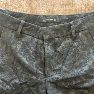 Zara Woman Textured Pants - Black